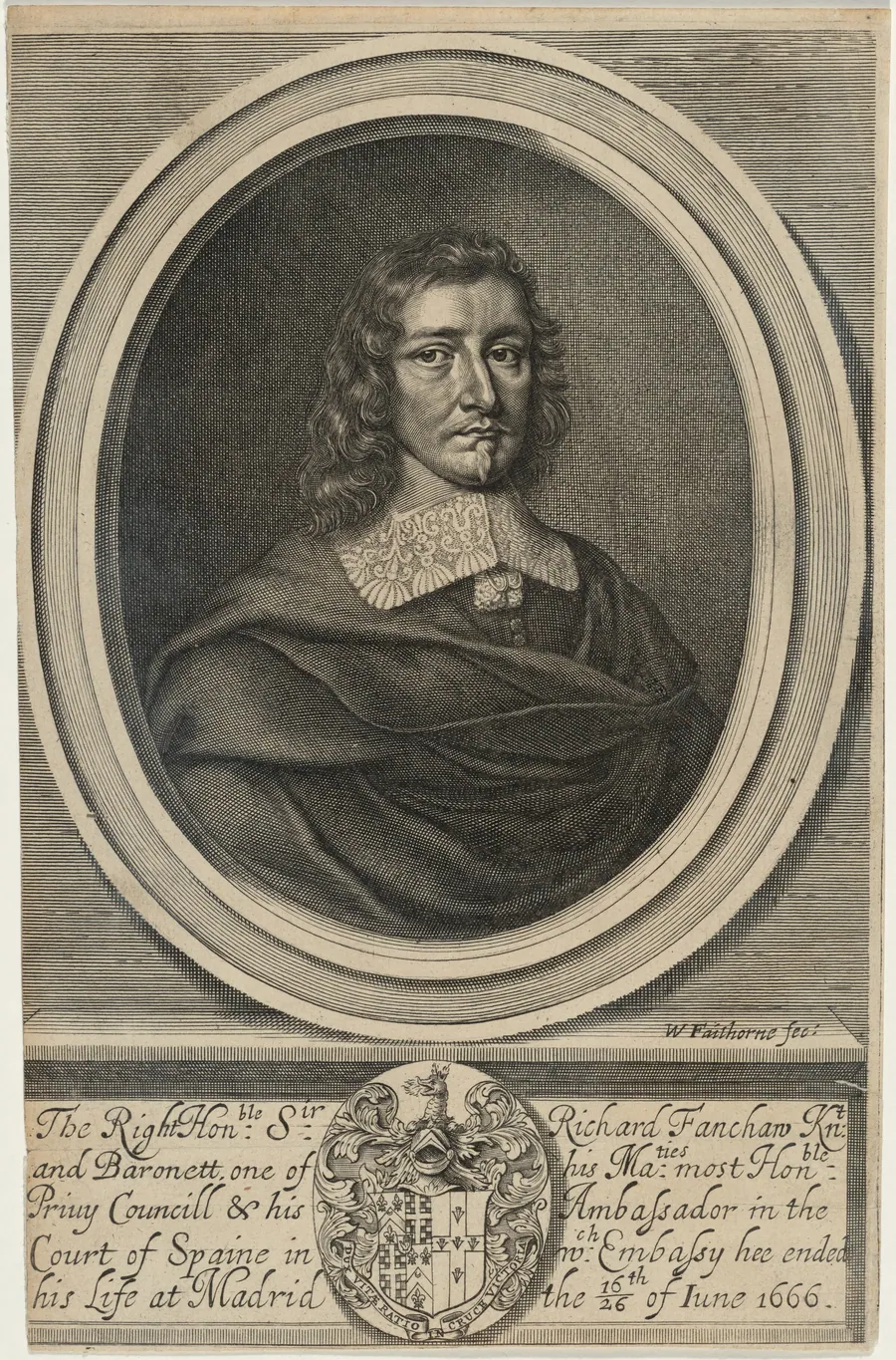 Sir Richard Fanshaw, Bart. by William Faithorne