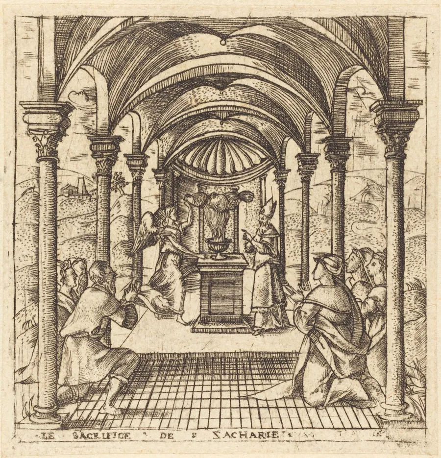 Zacharias and the Angel of the Lord by Léonard Gaultier