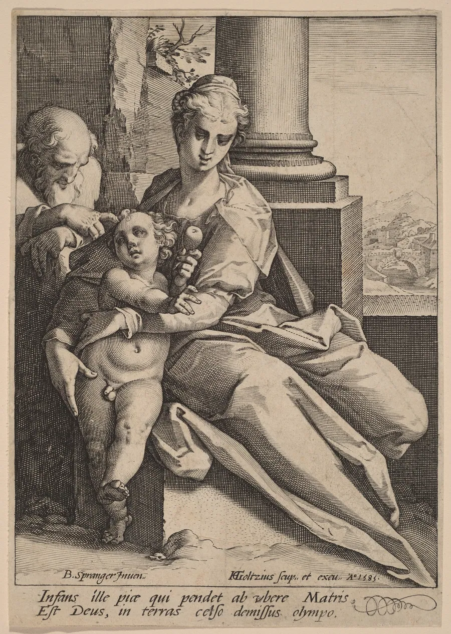 The Holy Family by Hendrick Goltzius