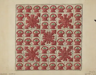 Applique Crib Coverlet
