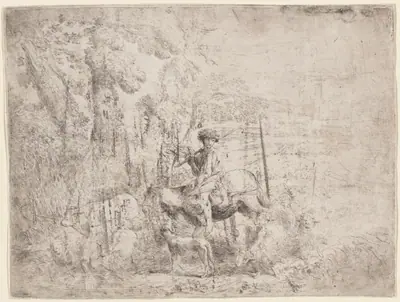 Young Shepherd on Horseback