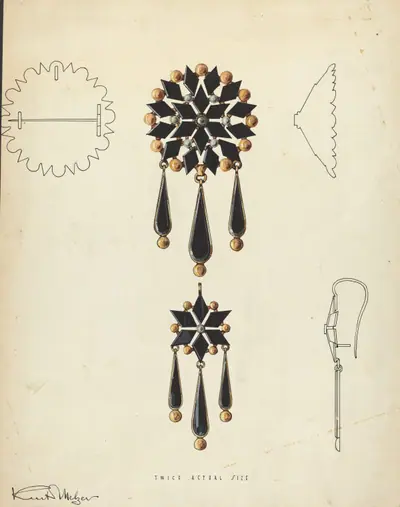 Brooch and Earring