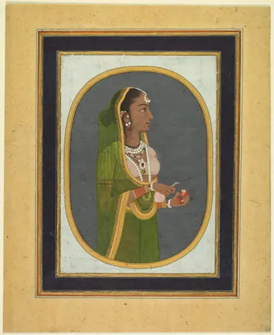 Court Lady Pouring Wine (recto)