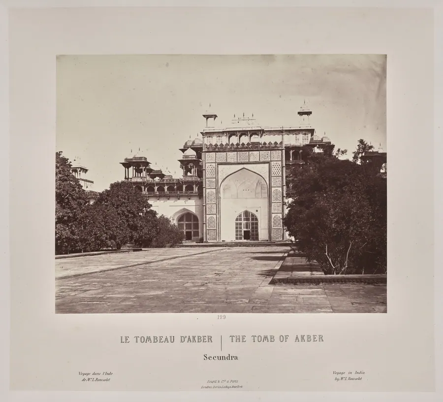 The Tomb of Akber, Secundra by Louis-Théophile Marie Rousselet
