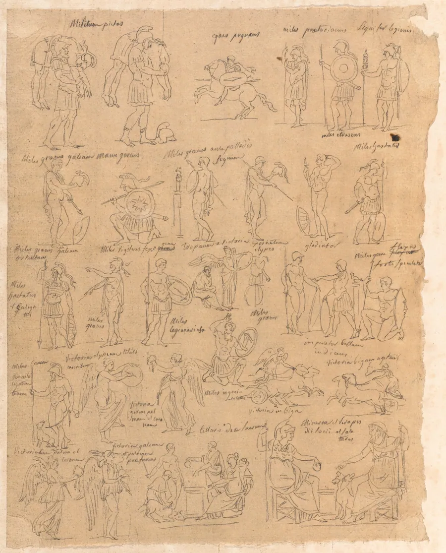 Warriors with Victims, and Other Classical Subjects by Jacques-Louis David