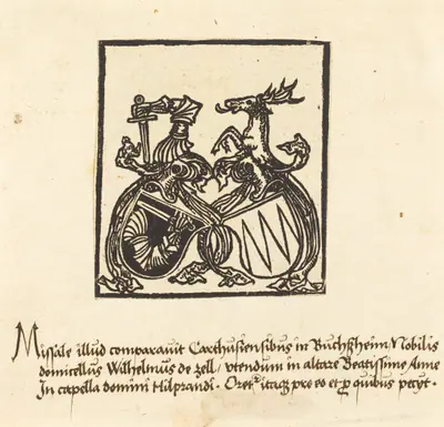 Bookplate of Wilhelm von Zell