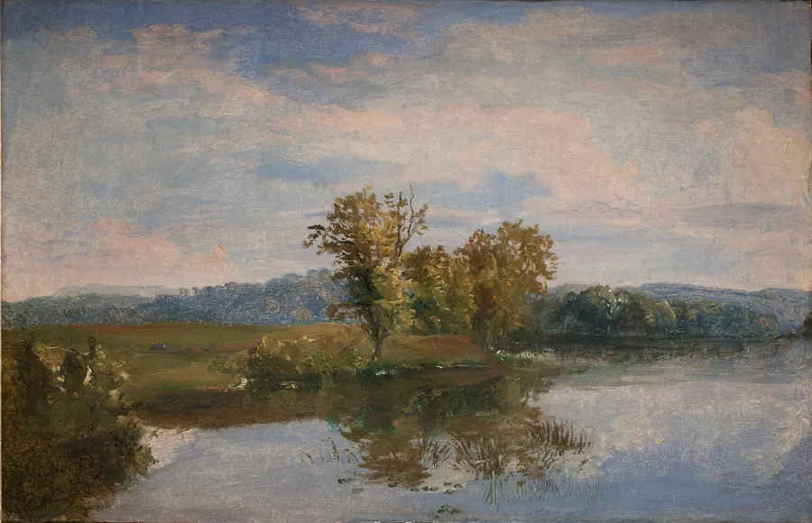 Parti ved Vejl Sø by Dankvart Dreyer