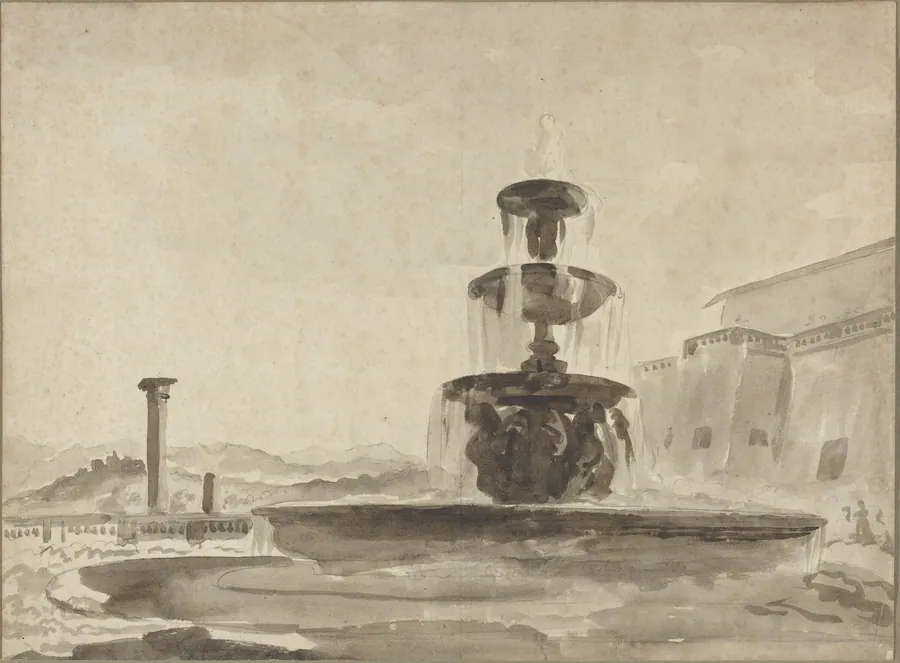 The Fountain by French 18th Century