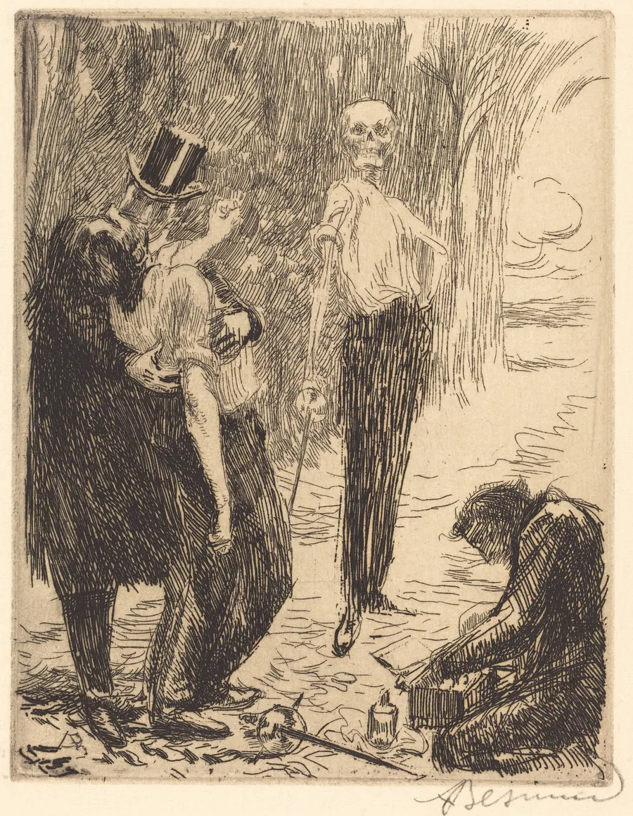 The Duel (Le duel) by Albert Besnard