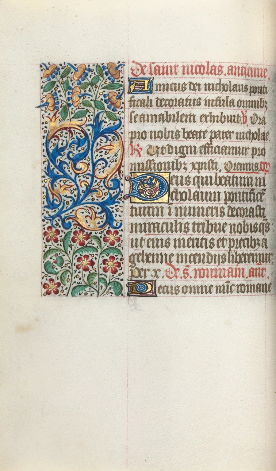 Book of Hours (Use of Rouen): fol. 52v by Master of the Geneva Latini