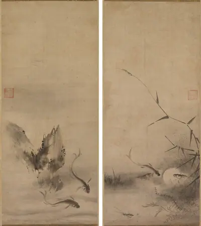 Fish and Rock; Fish and Seaweed