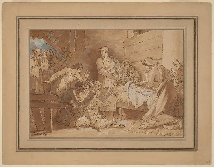 The Adoration of the Shepherds by Benjamin West