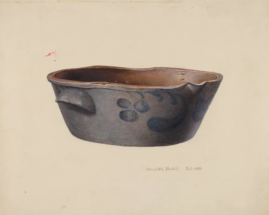 Stone Cream Crock by Henrietta S. Hukill