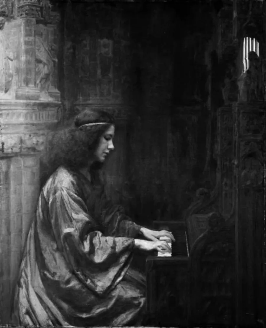 Den hellige Cecilie by Julius Paulsen
