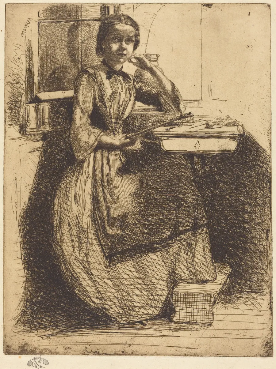 Gretchen at Heidelberg by James McNeill Whistler
