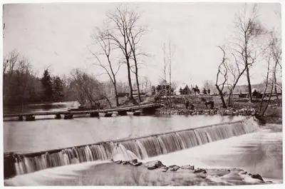 [Pontoon Across Bull Run, near Blackburn's Ford, Virginia]