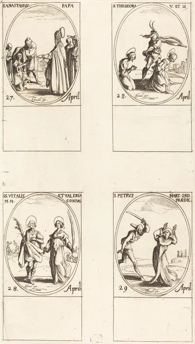 St. Anastasius; St. Theodora; Sts. Vitalis and Valeria; St. Peter Martyr