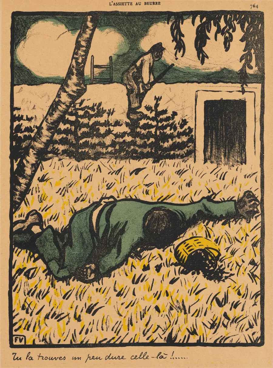 You'll find that's rather a hard one ! by Félix Vallotton