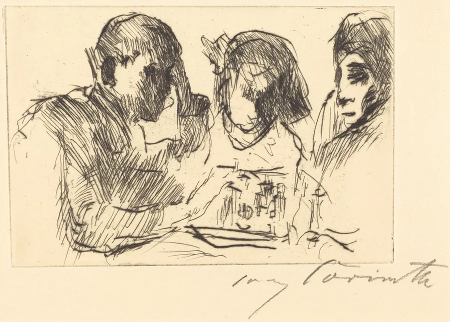 Schachspiel (Chess Players) by Lovis Corinth