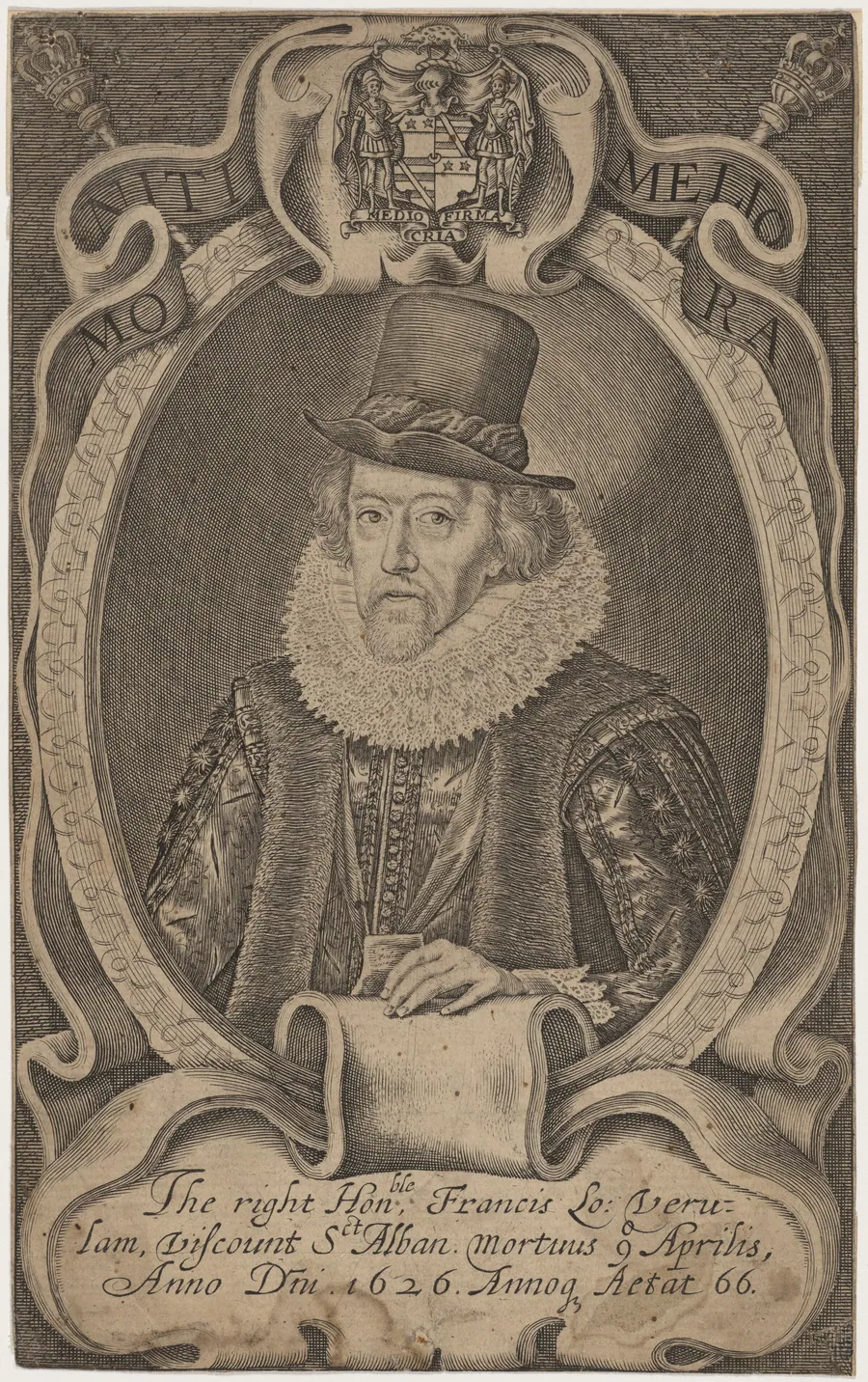 Sir Francis Bacon by Simon van de Passe