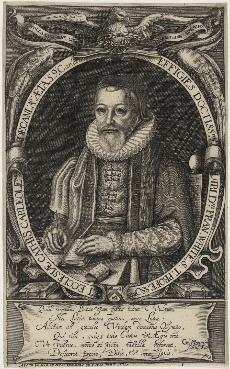 Francis White, D.D., Bishop of Ely by Gerard Mountain