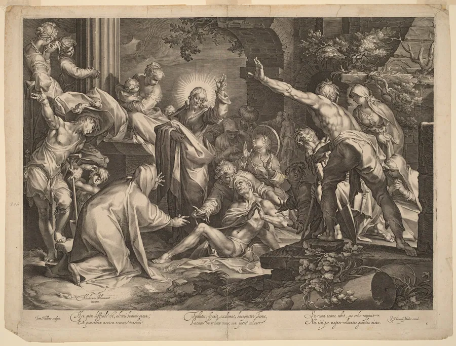 The Raising of Lazarus by Jan Muller