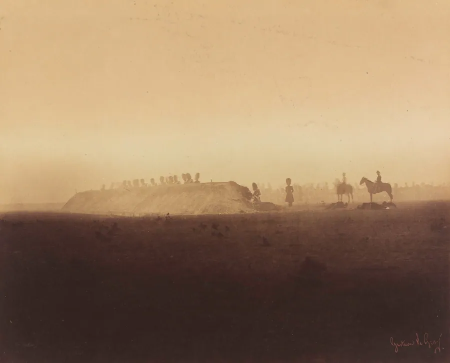 Cavalry Maneuvers, Camp de Châlons by Gustave Le Gray