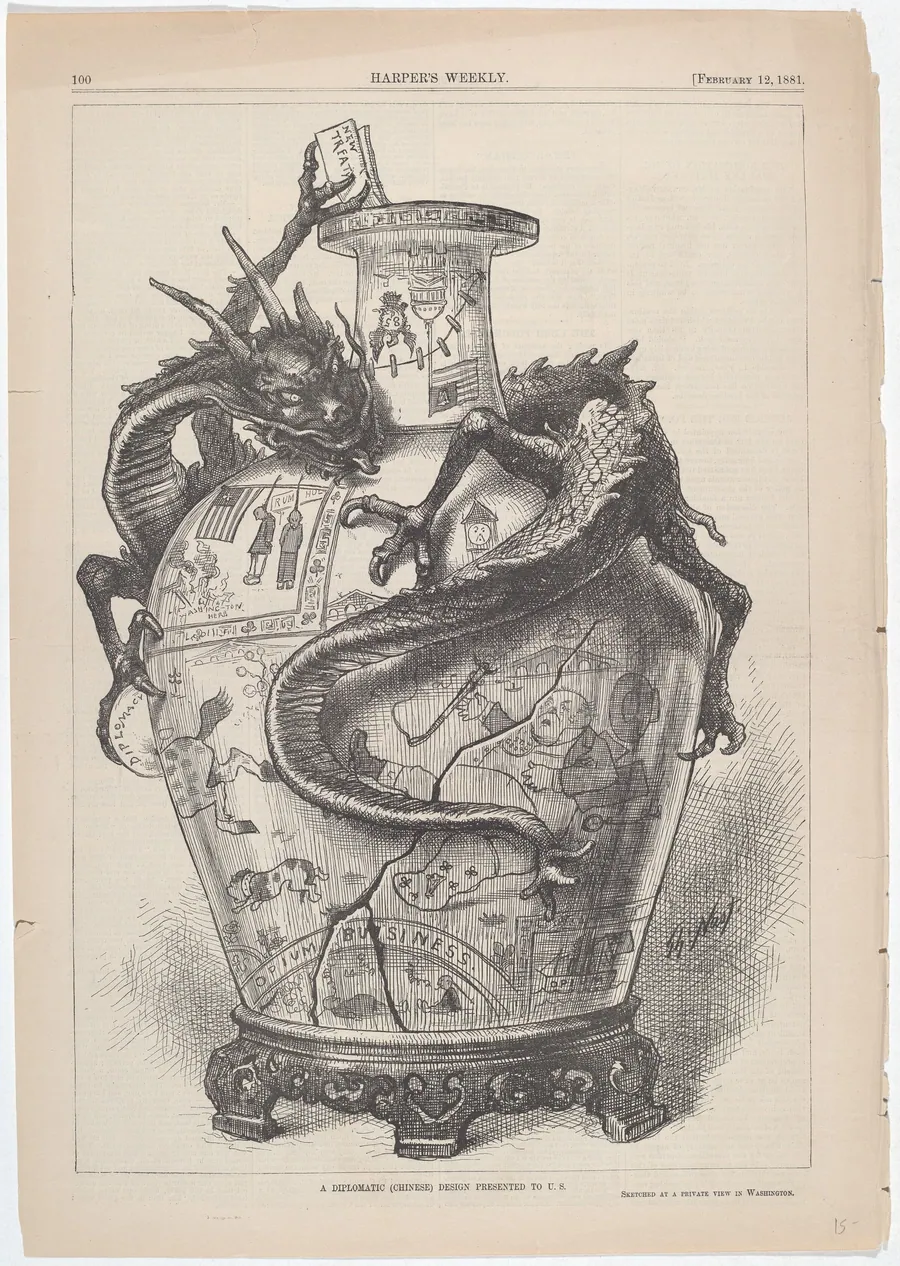 A Diplomatic (Chinese) Design Presented to U.S. by Thomas Nast