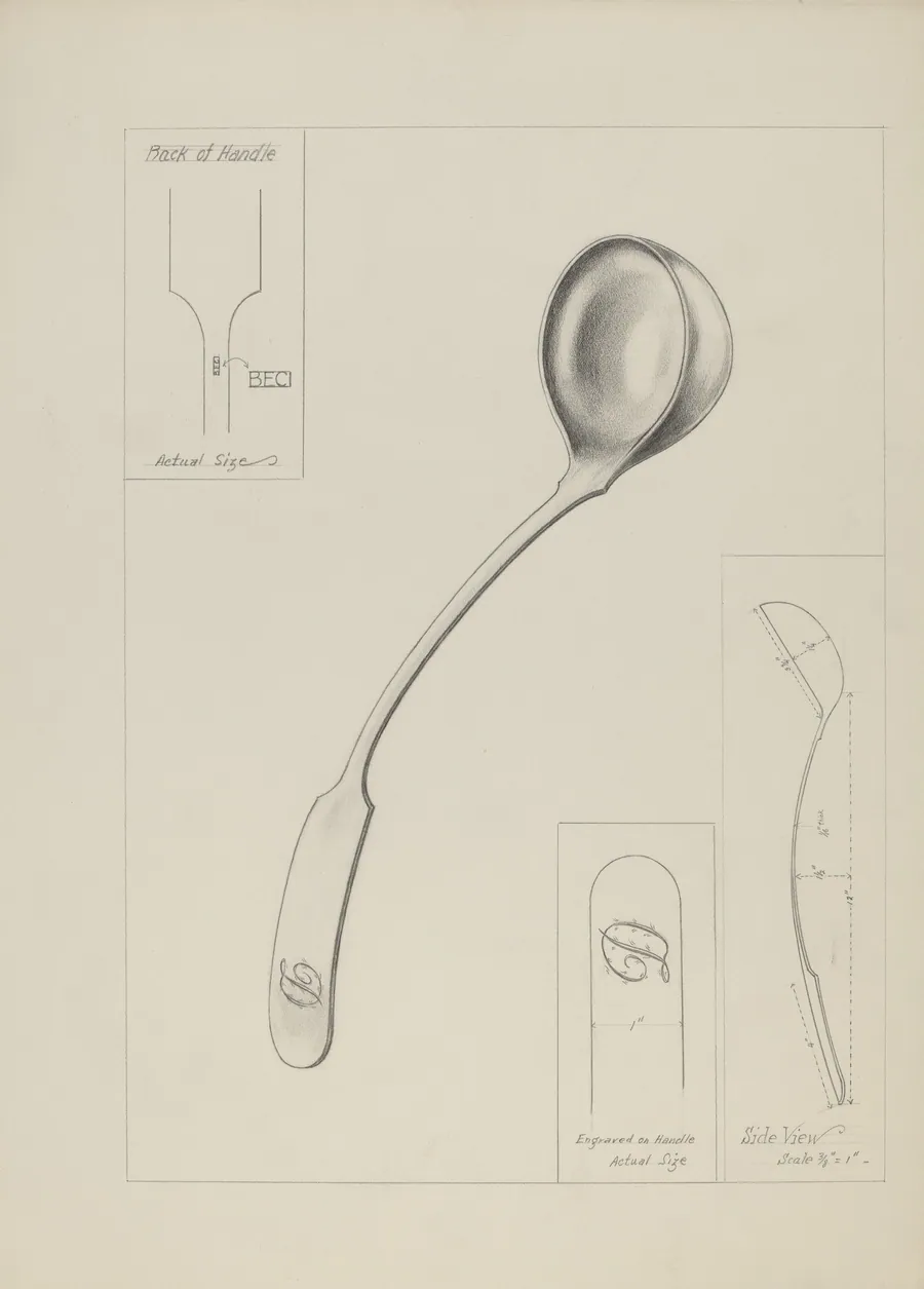 Silver Ladle by George Fairbanks
