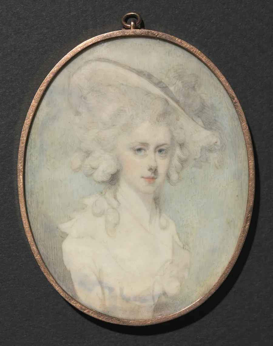Portrait of a Woman with a Hat by Jeremias Majer