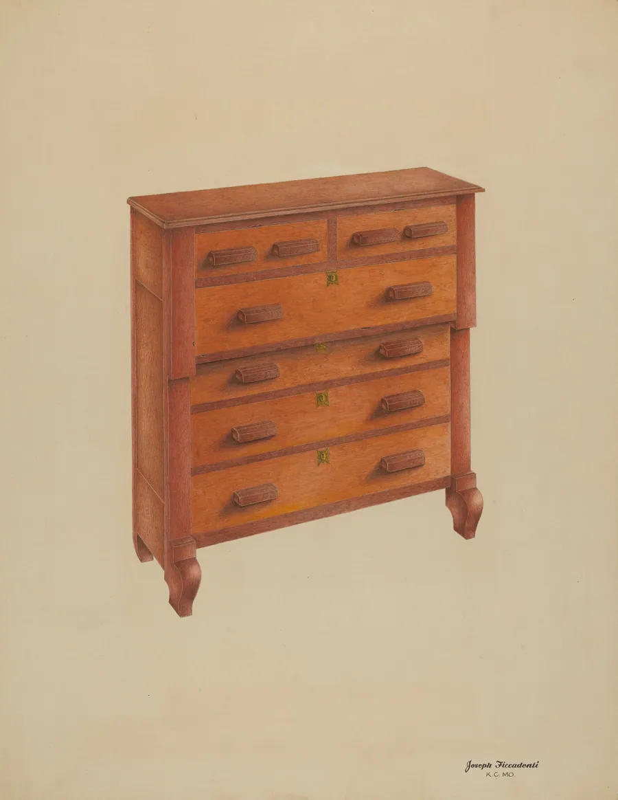 Cherry Chest of Drawers by Joseph Ficcadenti