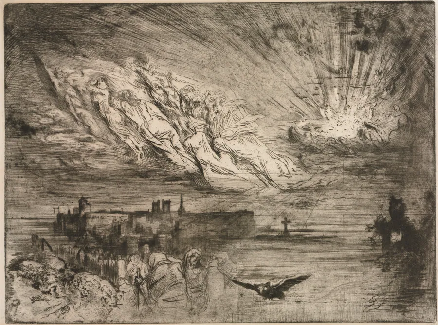 The Spirits from the Cities of the Dead by Félix Hilaire Buhot