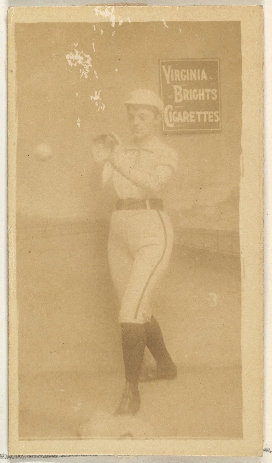 Card 3, from the Girl Baseball Players series (N48, Type 2) for Virginia Brights Cigarettes by Allen & Ginter