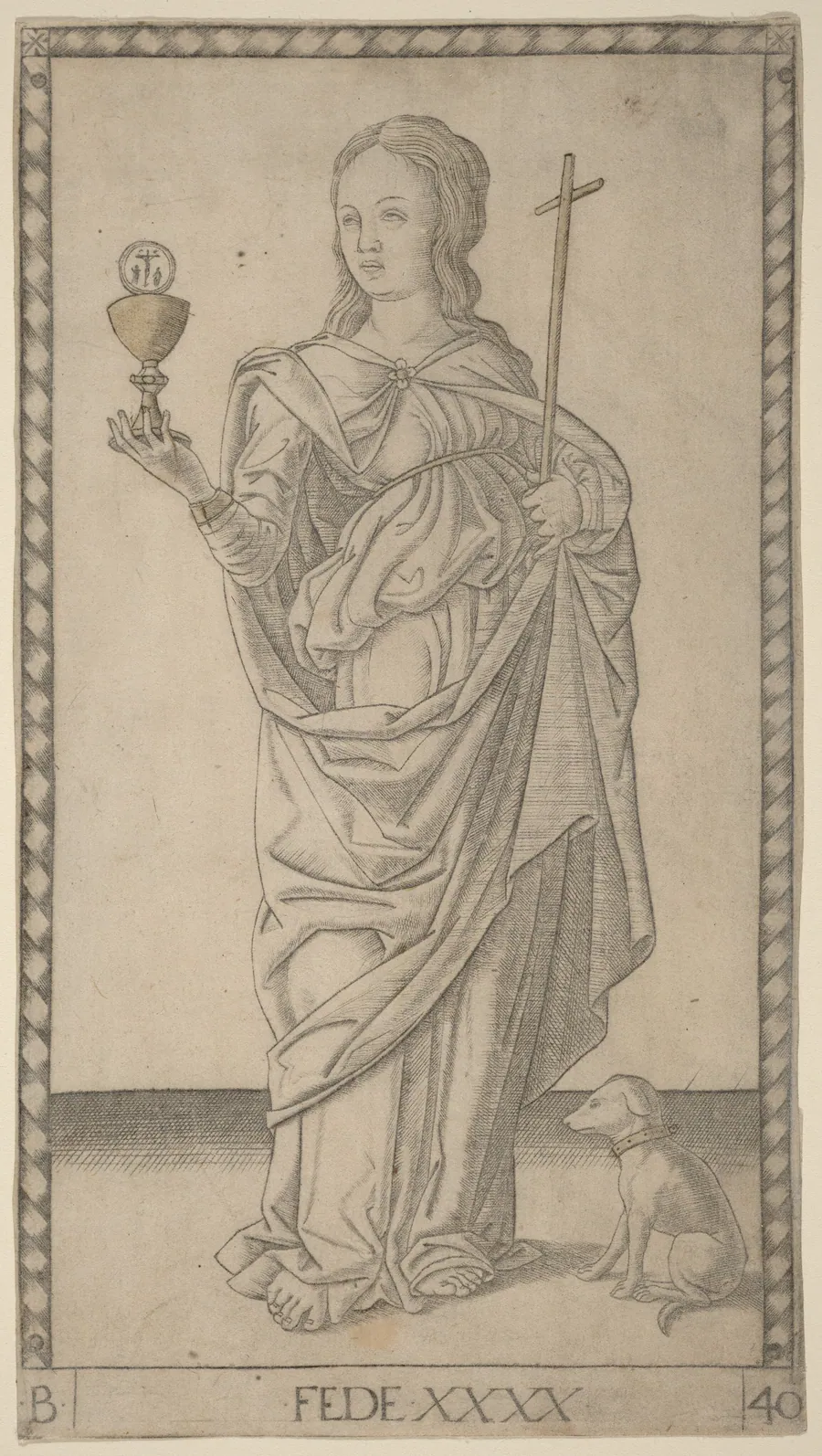 Fede (Faith) by Master of the E-Series Tarocchi