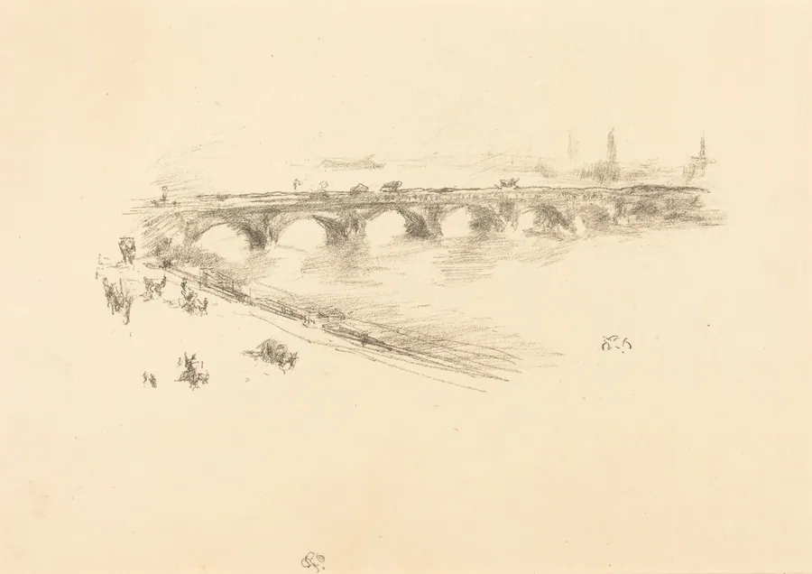 Evening, Little Waterloo Bridge by James McNeill Whistler