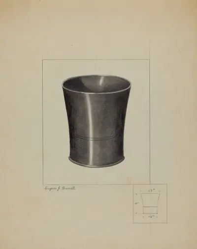 Pewter Beaker