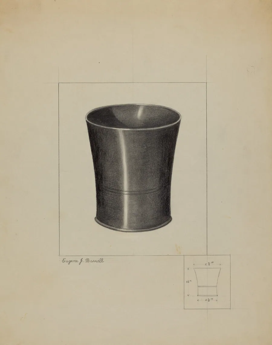 Pewter Beaker by Eugene Barrell