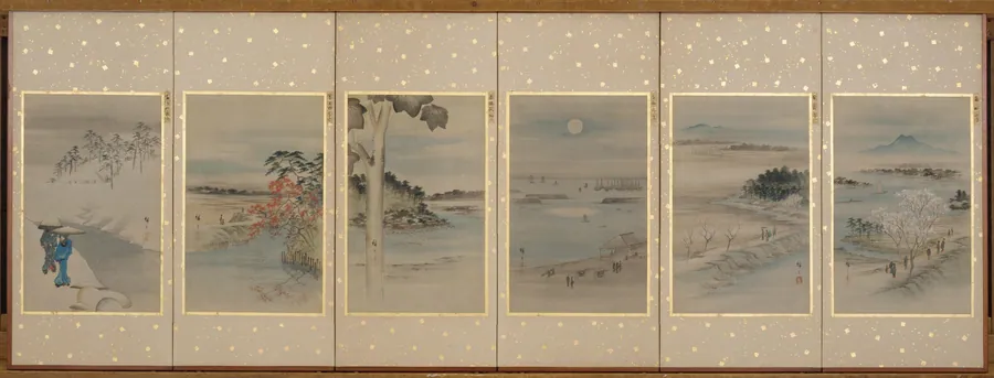 Famous Sites of Edo by Utagawa Hiroshige 歌川広重 (1797-1858)