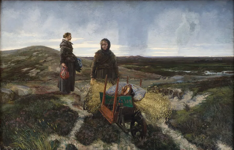 Kvinder på heden by Hans Nikolaj Hansen