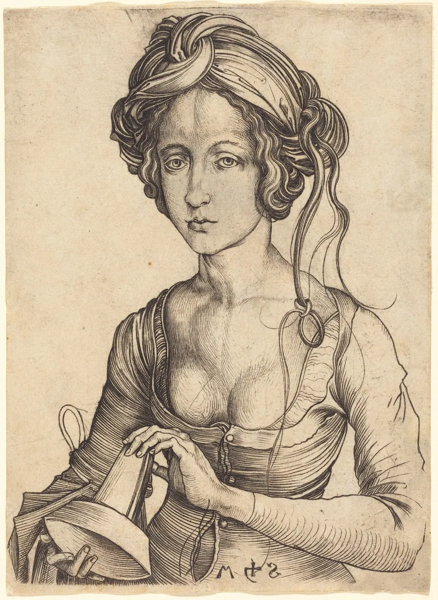 A Foolish Virgin by Martin Schongauer