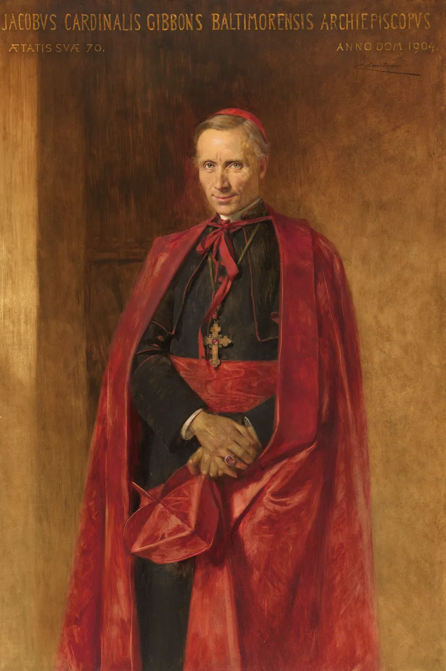 Cardinal James Gibbons by Théobald Chartran, 20 Jul 1849 - 18 Jul 1907