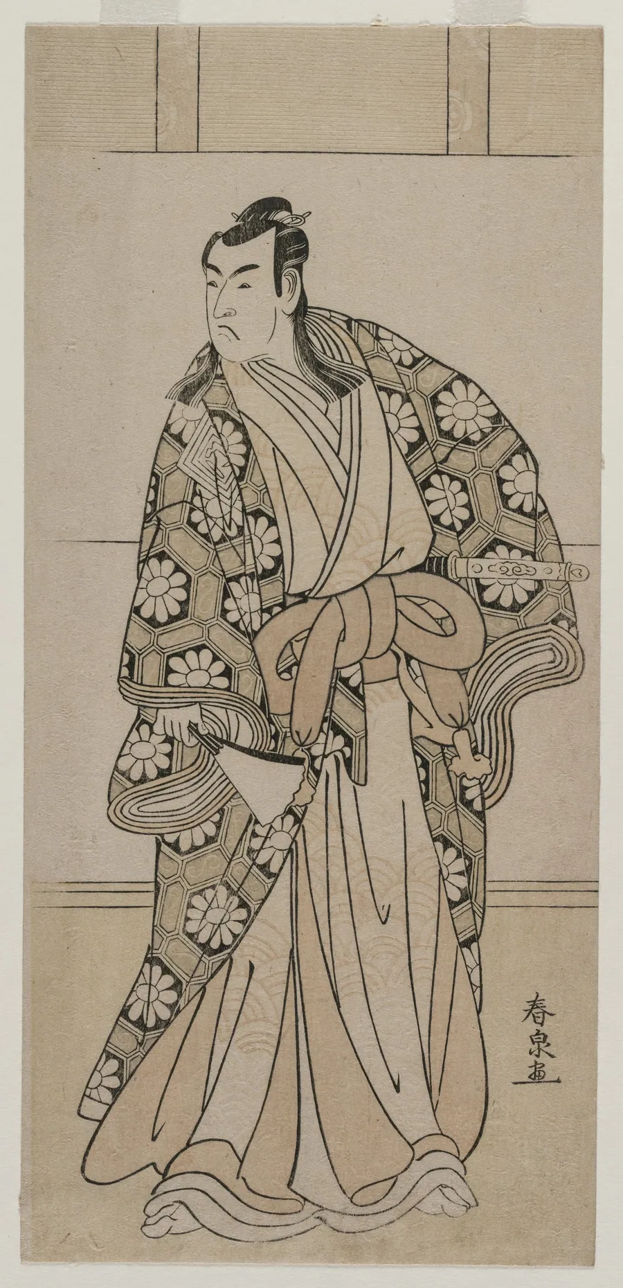Ichikawa Monnosuke II as a Lord by Katsukawa Shunkō II (Shunsen)