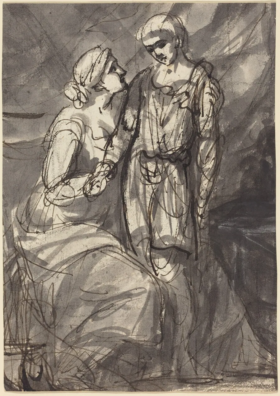Two Figures in Classical Dress by Henri-Pierre Danloux