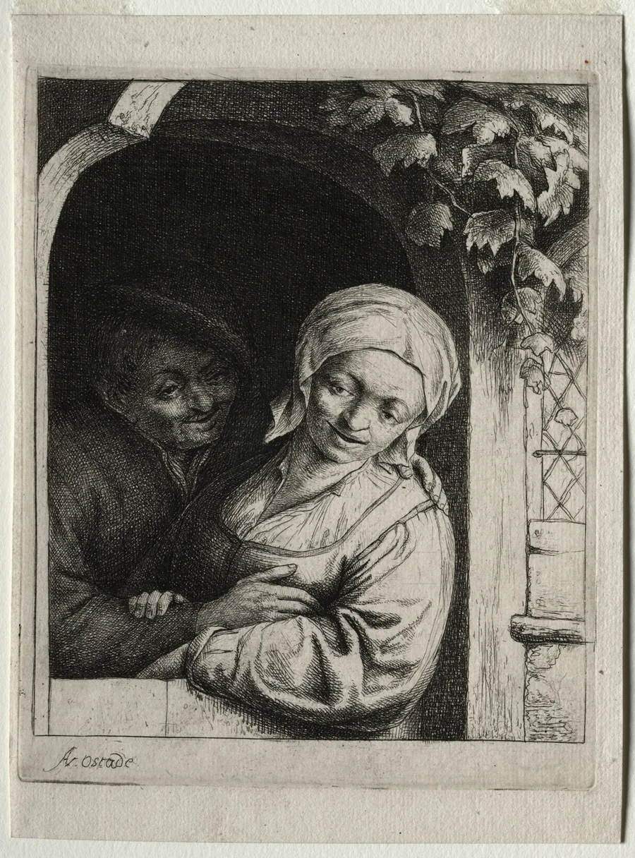 Rural Tenderness (Village Romance) by Adriaen van Ostade