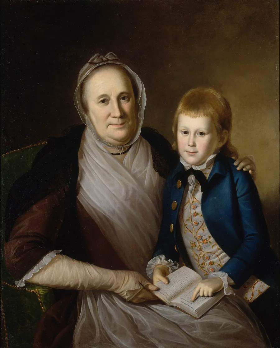 Mrs. James Smith and Grandson by Charles Willson Peale, born Queen Anne's County, MD 1741-died Philadelphia, PA 1827
