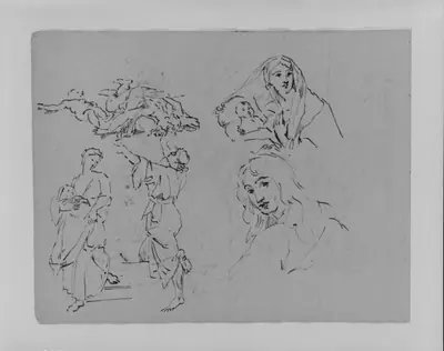 Five Figure Studies (from Sketchbook)