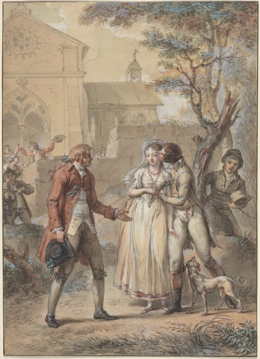 The Kiss Returned by Jacques Louis François Touzé