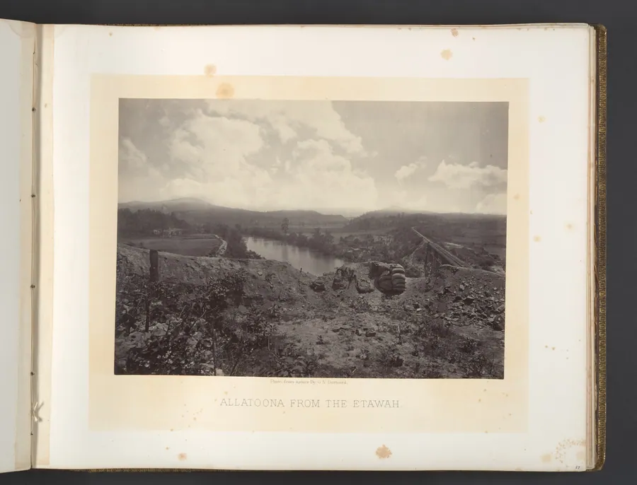 Allatoona from the Etawah by George N. Barnard