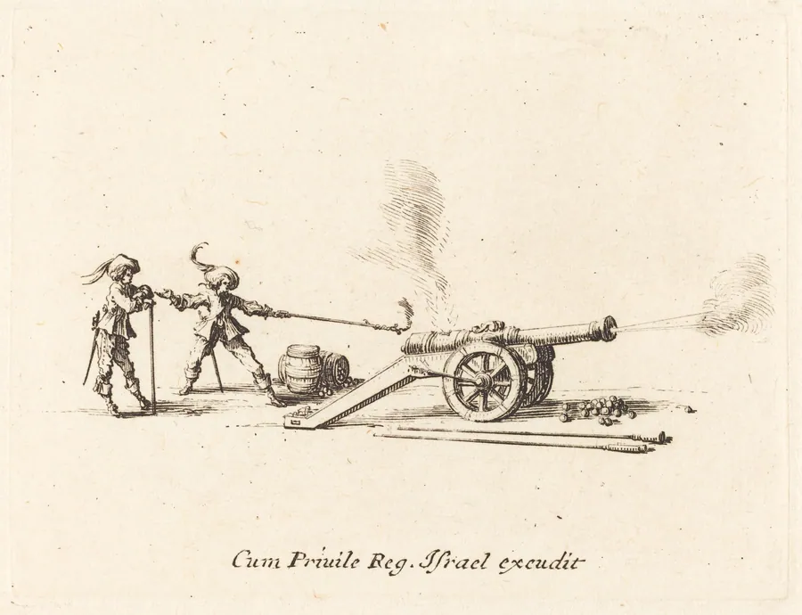 Firing the Cannon by Jacques Callot