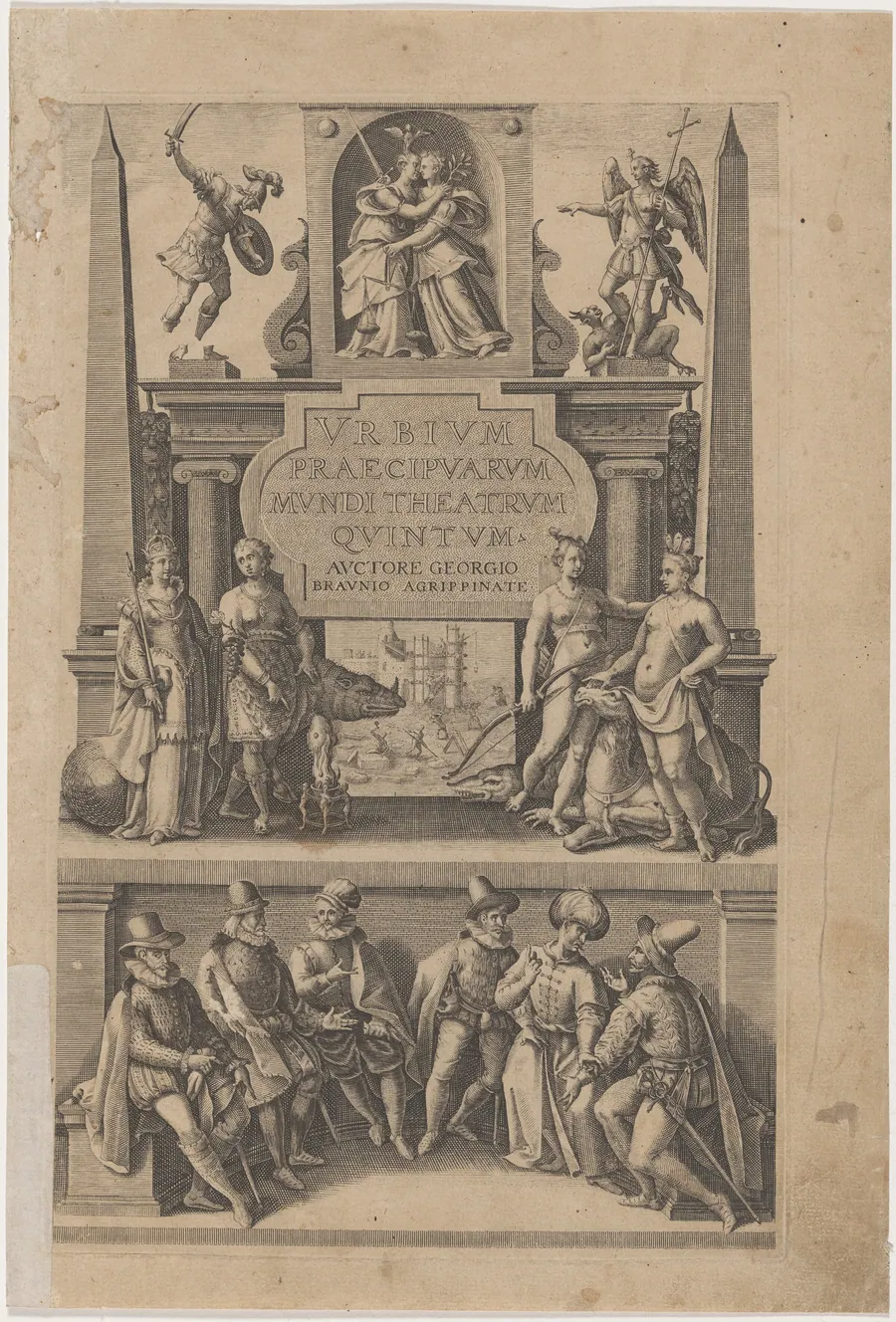Title Page to Urbium Praecipuarum Mundi Theatrum Quintum by Unknown 19th Century